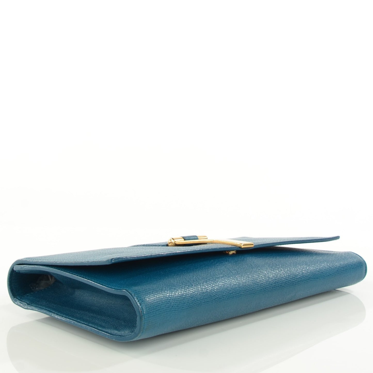 Saffiano Classic Y Ligne Clutch Blue