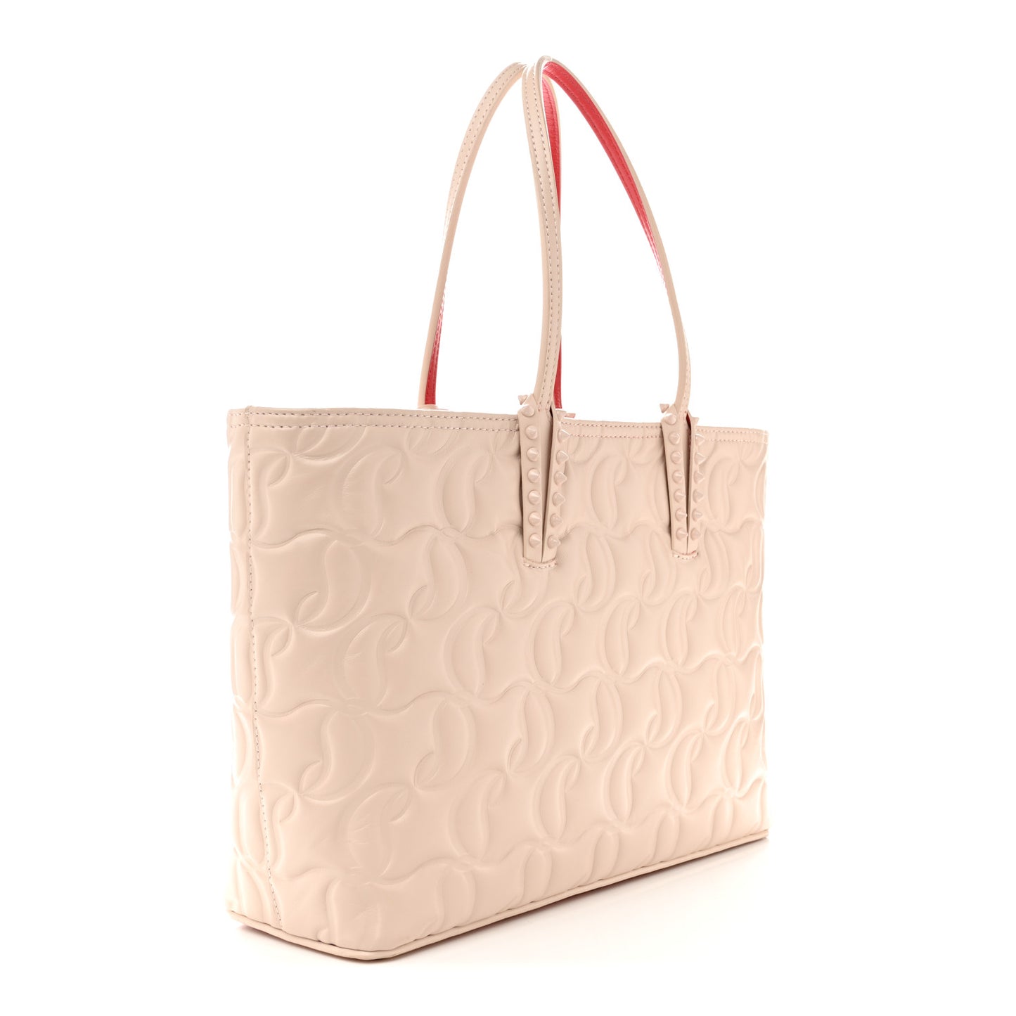 Nappa Embossed East West Cabata Tote Leche