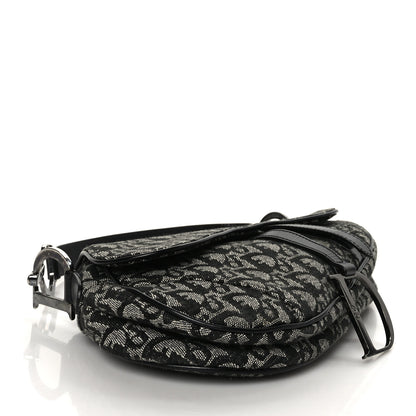Christian Dior Monogram Saddle Bag Black 4 of 11