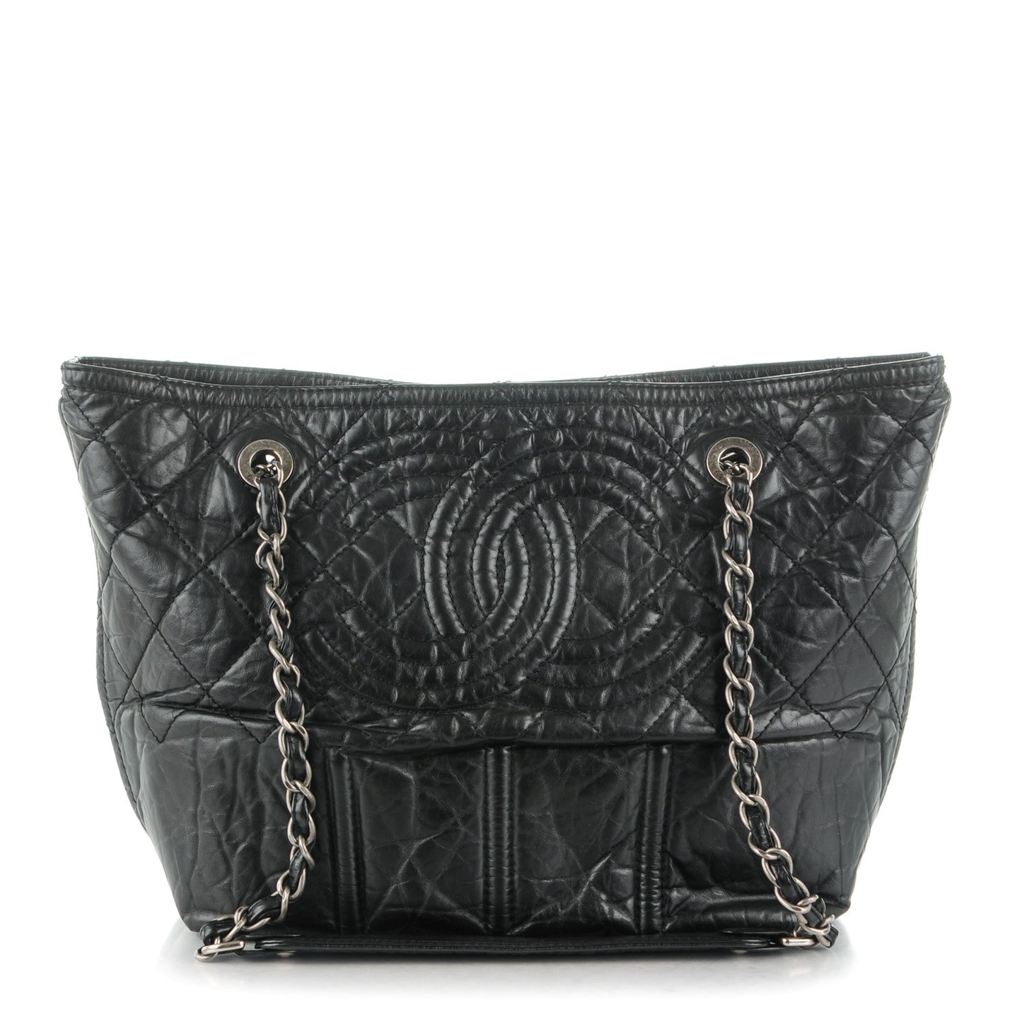Calfskin Small Shopping In Moscow Tote Black
