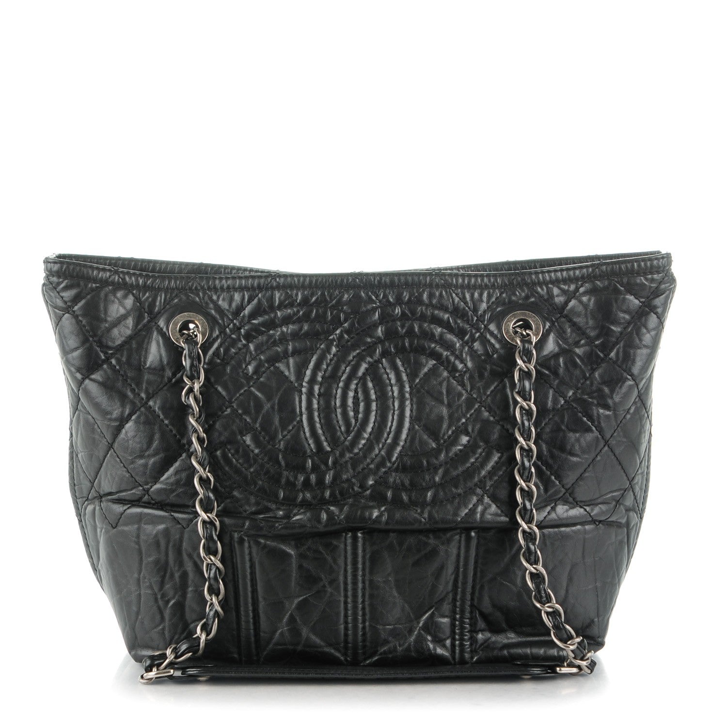 Chanel Calfskin Small Shopping In Moscow Tote Black 1 of 7