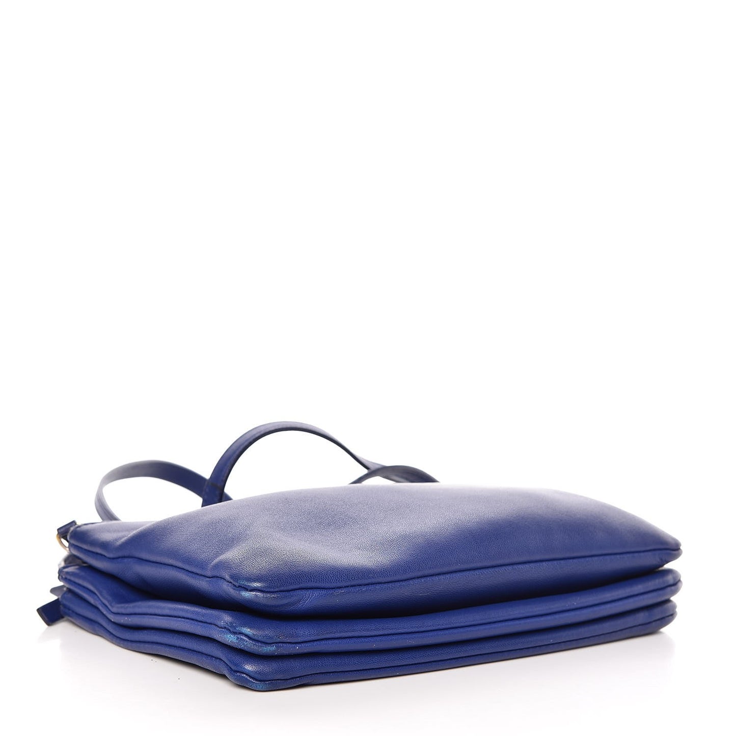 Lambskin Small Trio Crossbody Bag Electric Blue