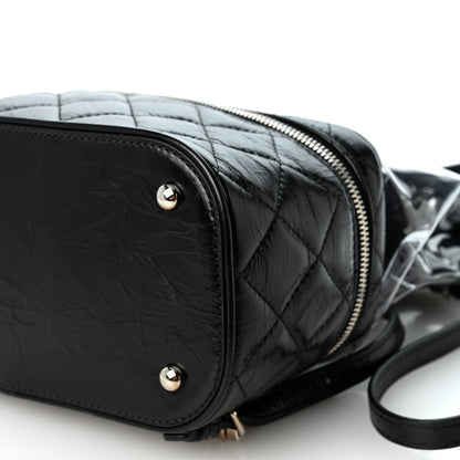 Chanel Crumpled Calfskin PVC Quilted Backpack Black 10 of 10