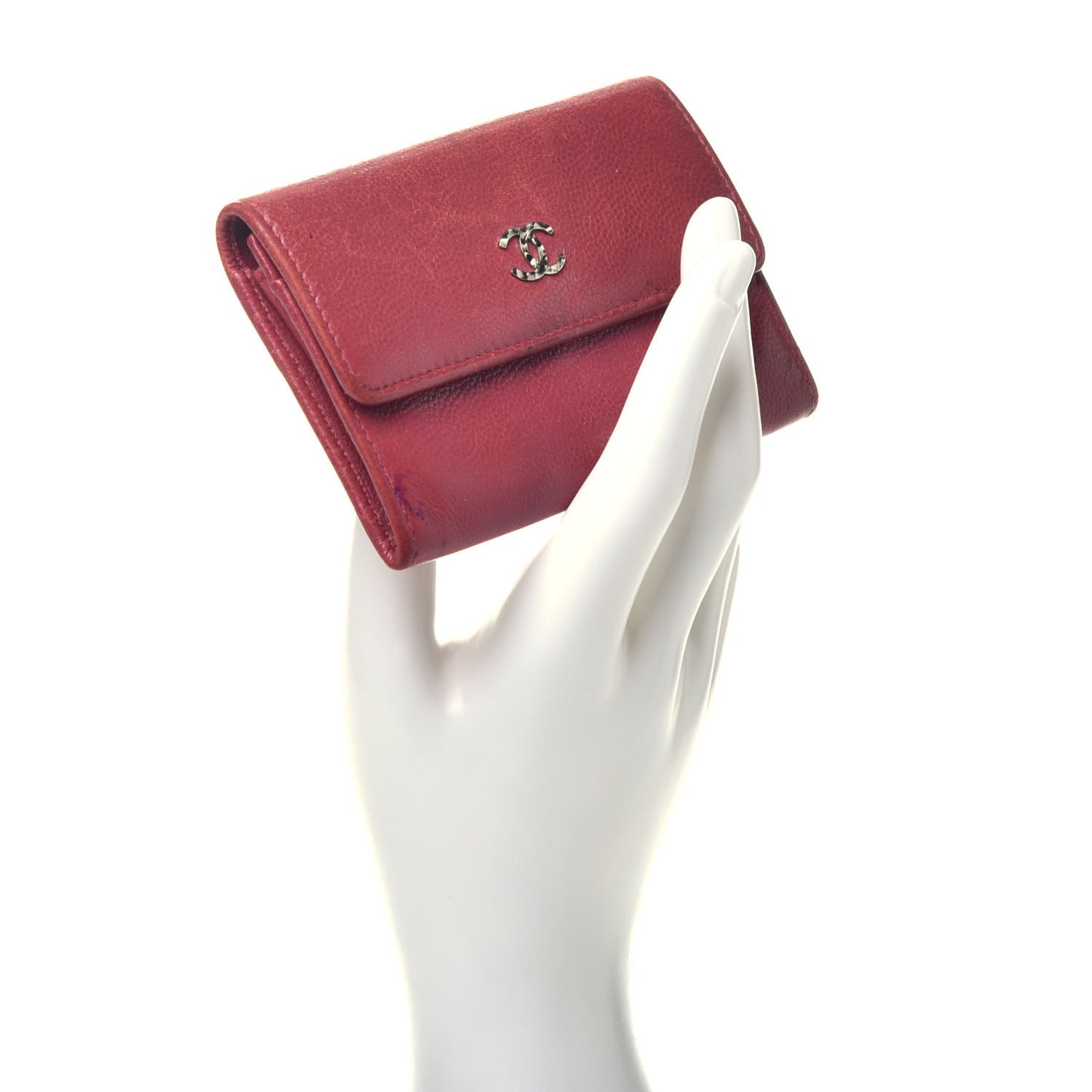 Caviar Sevruga Flap Card Holde Pink