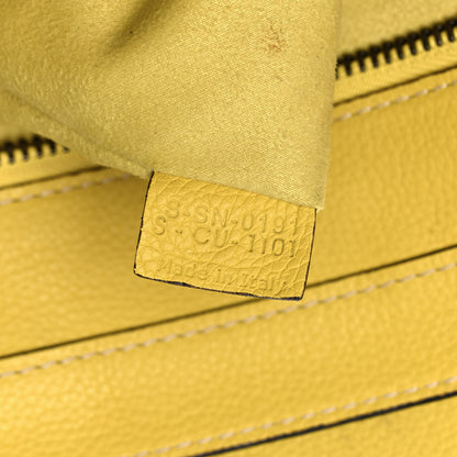 Celine Drummed Calfskin Mini Luggage Citron 11 of 12