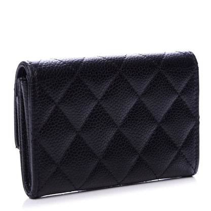 Chanel Caviar Quilted Flap Card Holder Black 3 of 8