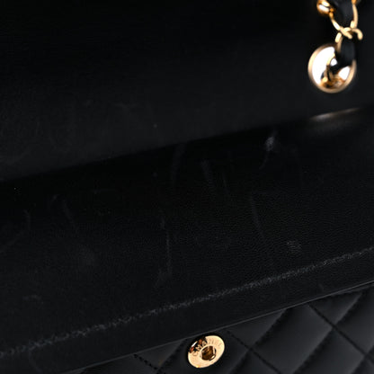 Chanel Lambskin Quilted Small Double Flap Black 11 of 13