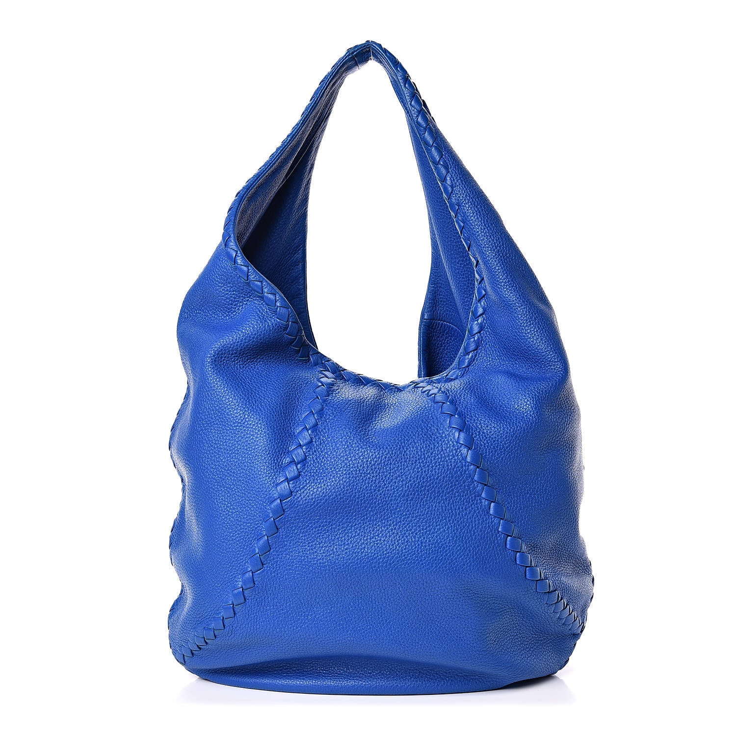 Bottega Veneta Cervo Deerskin Large Hobo Signal Blue 1 of 8