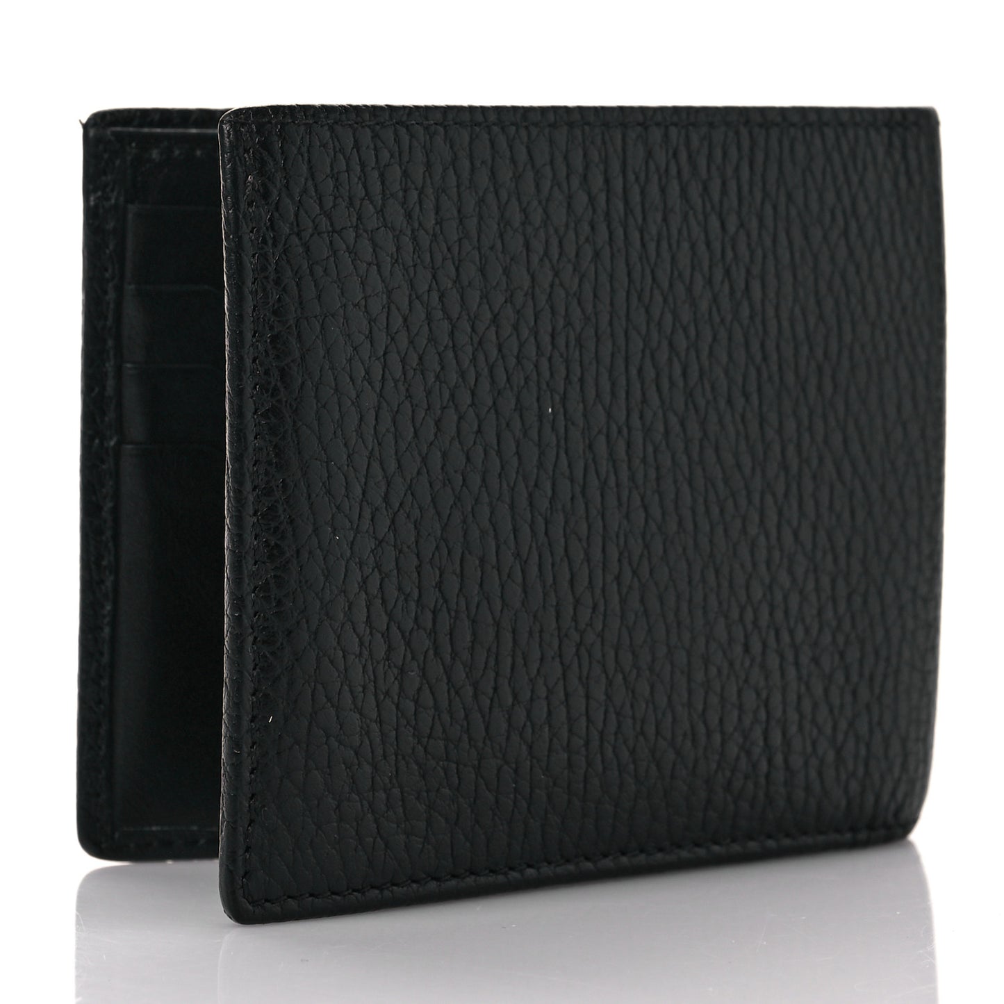 Goatskin Bi-Fold Wallet Black