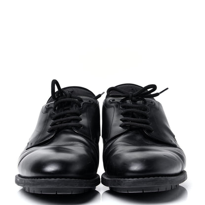 Louis Vuitton Calfskin Mens Formal Derby Shoes 8 Black 2 of 10
