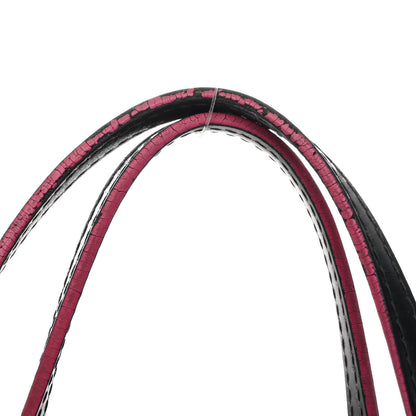 Louis Vuitton Epi Neverfull MM Black Hot Pink 12 of 16