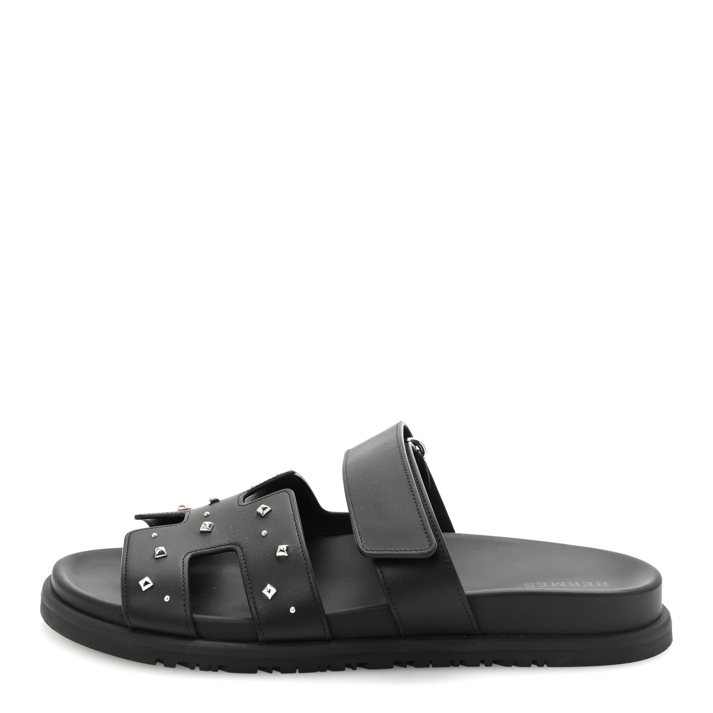 Calfskin Medor Studded Womens Chypre Sandals 39 Black