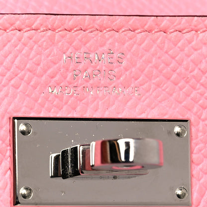 Hermes Epsom Kelly Pocket Compact Wallet Rose Confetti 6 of 8