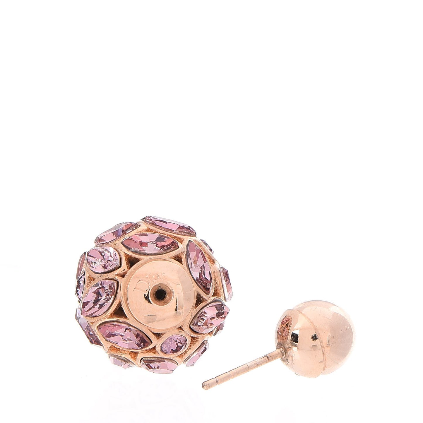 Crystal Mise En Dior Tribal Earrings Violet