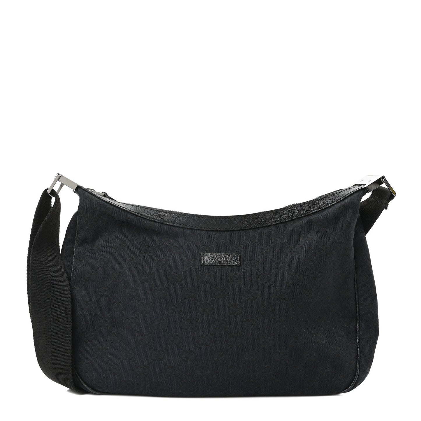 Monogram Medium Half Moon Hobo Black