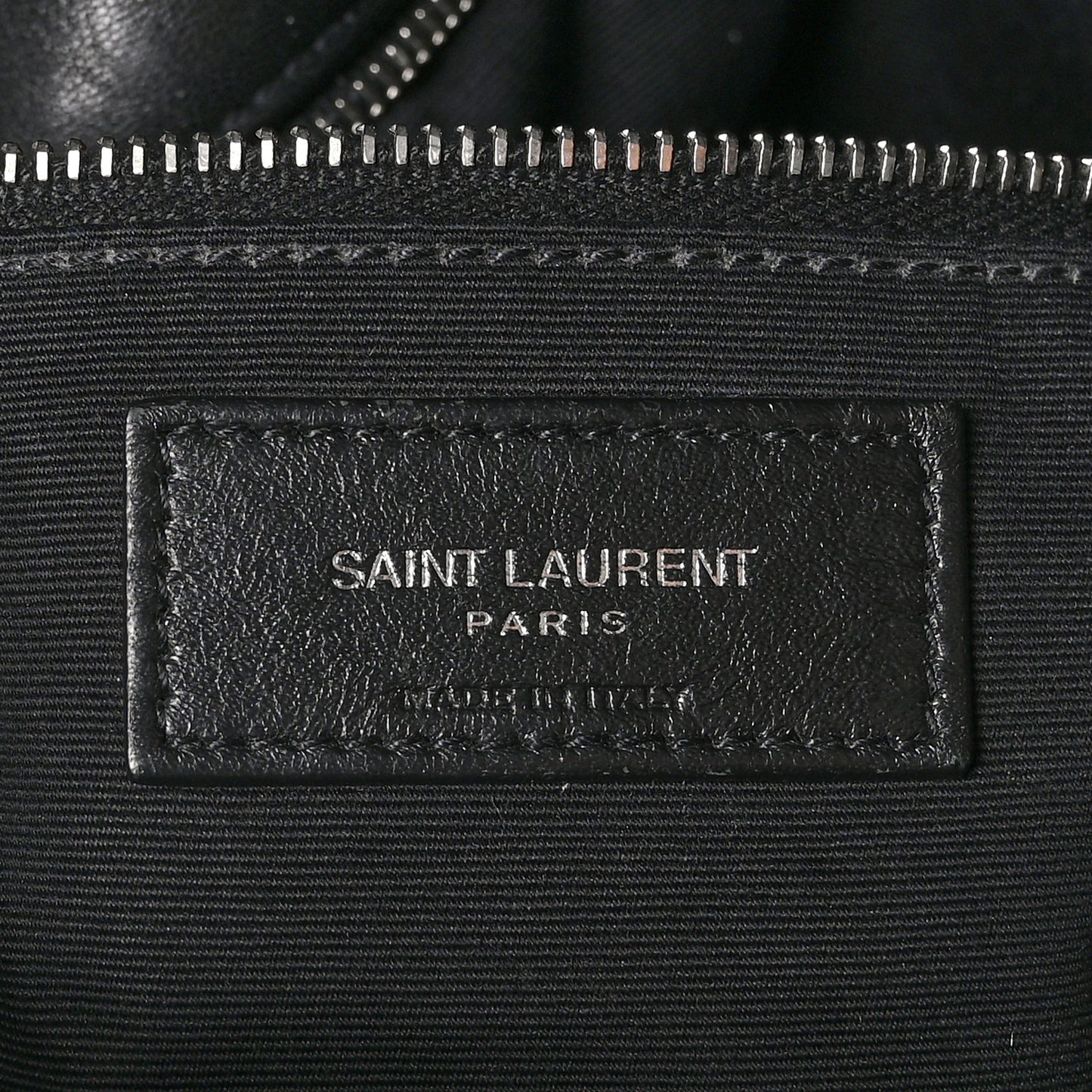 Lambskin Quilted Medium Loulou Puffer Monogram Chain Satchel Black