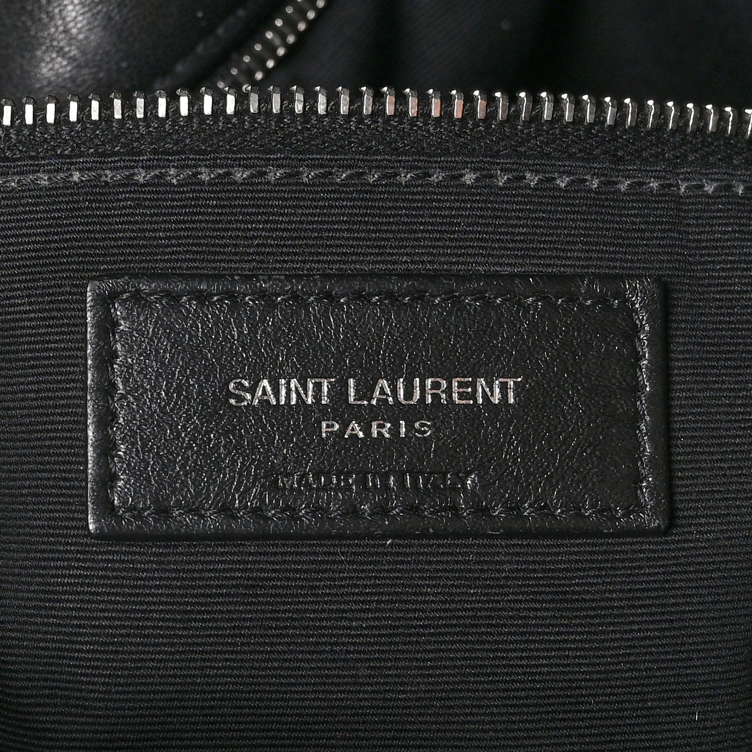Saint Laurent Lambskin Quilted Medium Loulou Puffer Monogram Chain Satchel Black 6 of 9
