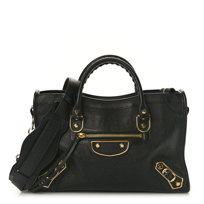 Balenciaga Chevre Gold Metallic Edge Hardware S City Black 1 of 11