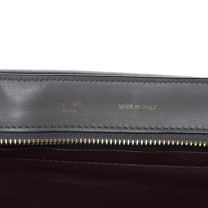 Celine Crocodile Embossed Calfskin Suede Large Trapeze Grey 6 of 16
