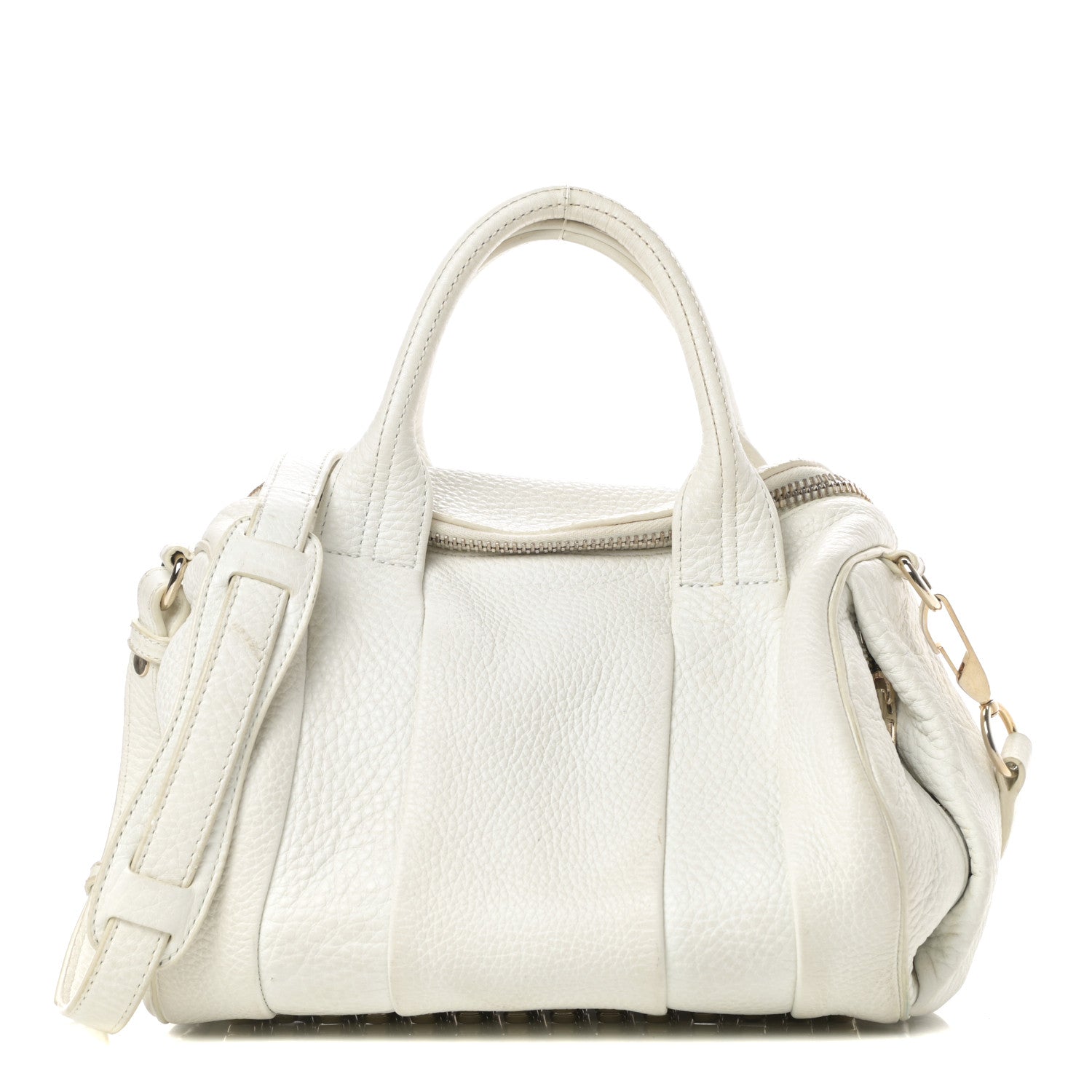 Alexander Wang Pebbled Lambskin Rockie White Gold Hardware 1 of 9