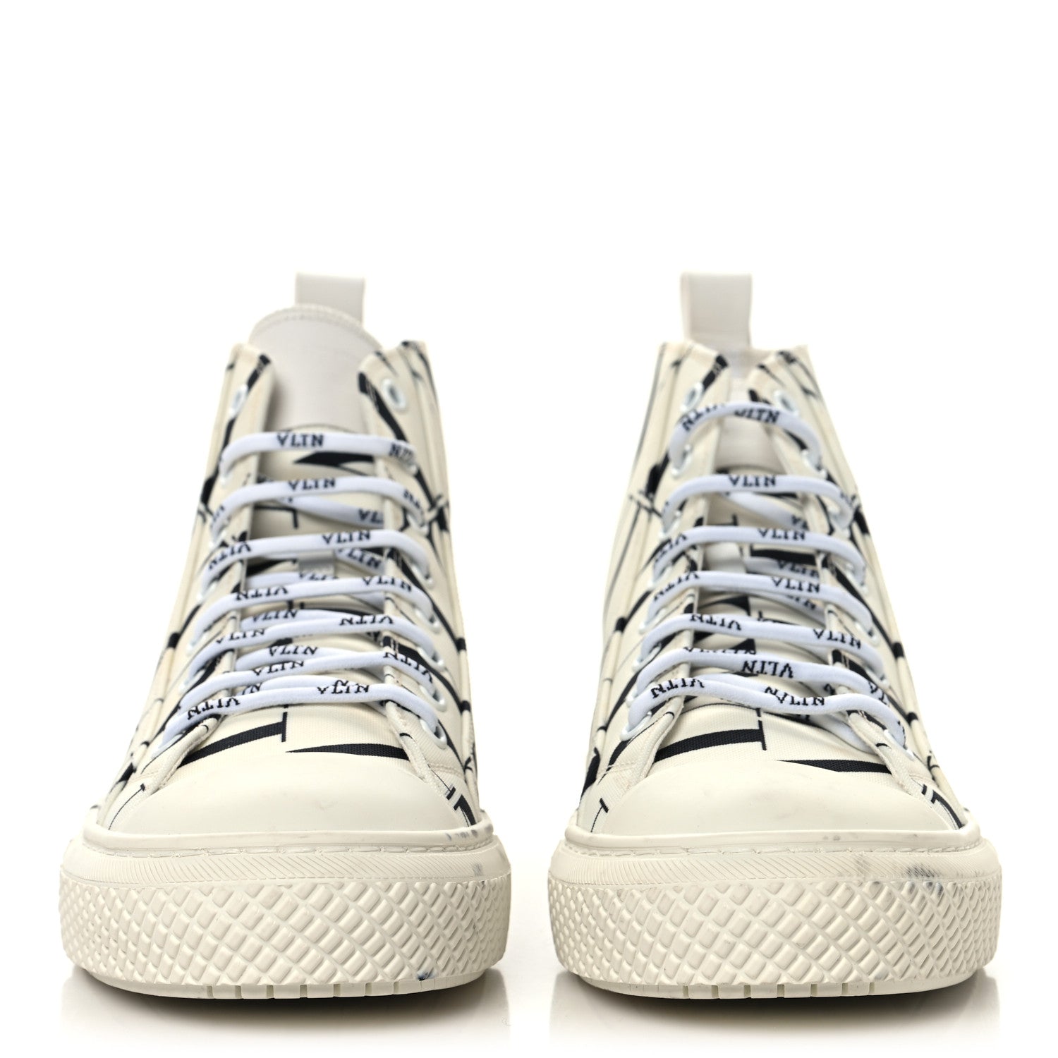 Valentino Garavani Fabric VLTN Mens Times Giggies High Top Sneakers 41 White 3 of 9
