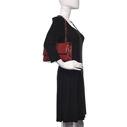 Chanel Lambskin Quilted Medium Double Flap Red 2 of 10