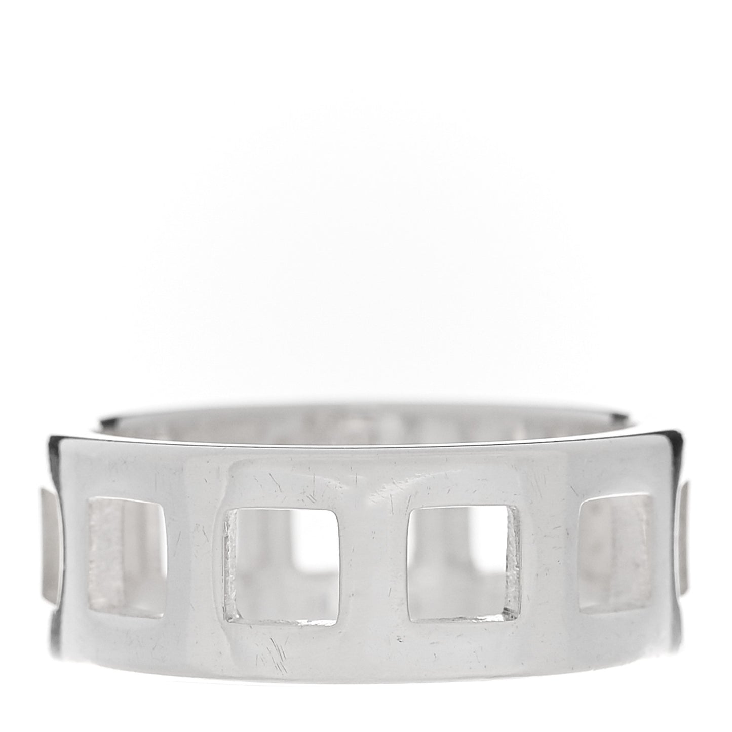 Sterling Silver Cutout Ring 52 6