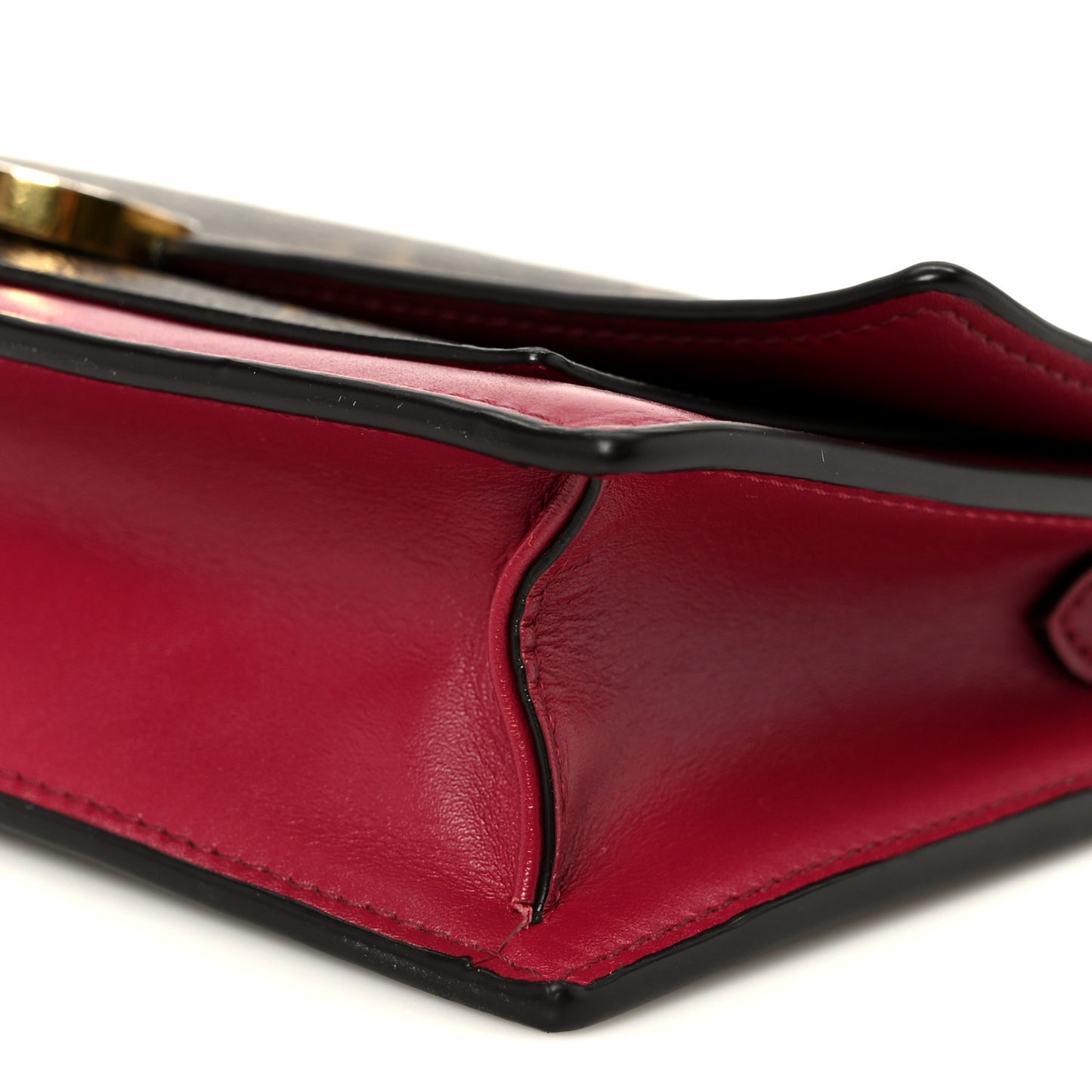 Monogram Flore Chain Wallet Fuchsia