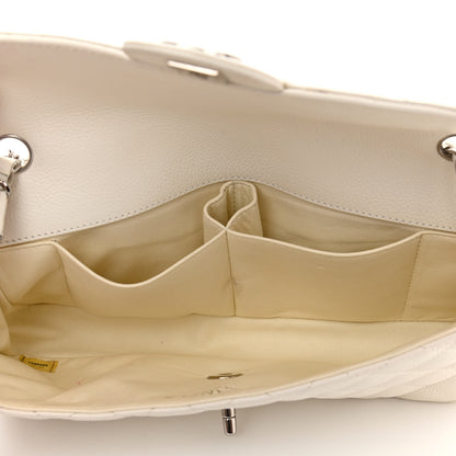 Chanel Caviar Quilted East West Flap White 5 of 18