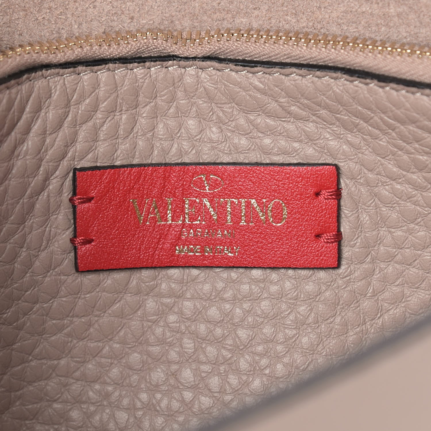 Valentino Garavani Pebbled Calfskin Rockstud Side Slip Crossbody Poudre 6 of 8
