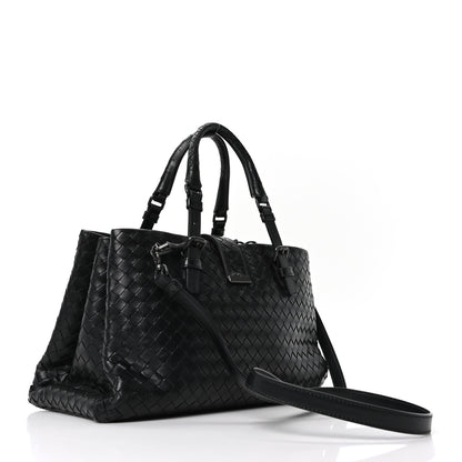 Bottega Veneta Light Calf Intrecciato Small Roma Black 3 of 9