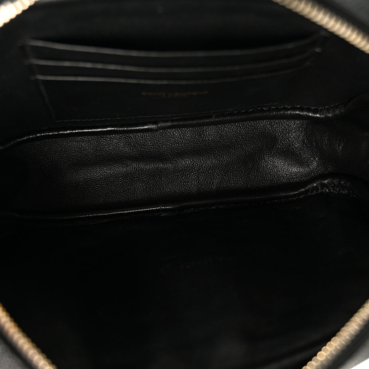 Saint Laurent Grain De Poudre Matelasse Monogram Mini Lou Camera Bag Black 5 of 10