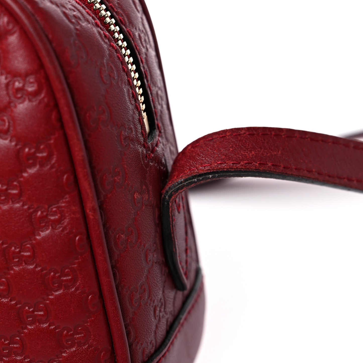 Microguccissima Mini Bree Messenger Bag Red