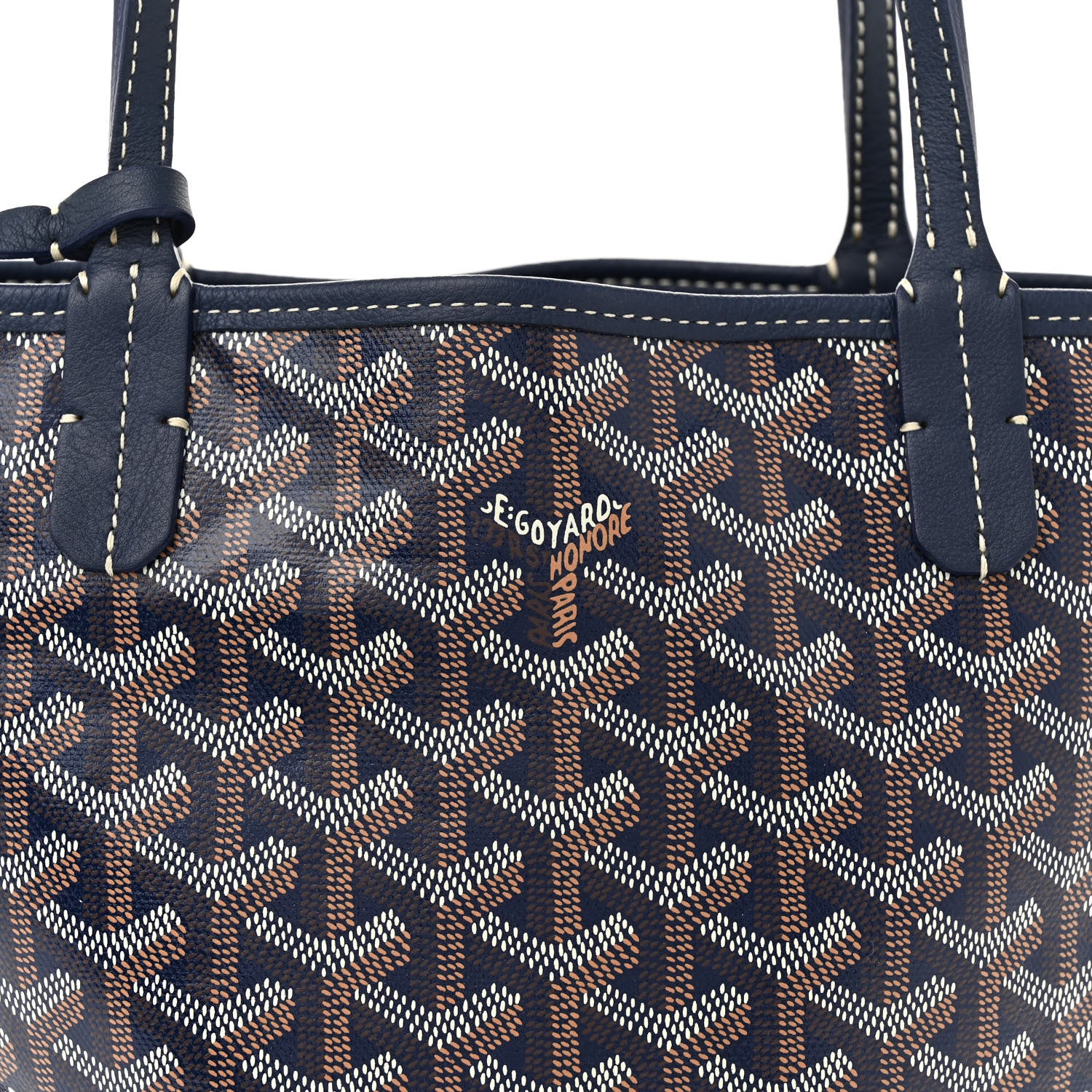 Goyard Goyardine Reversible Mini Anjou Navy 11 of 17