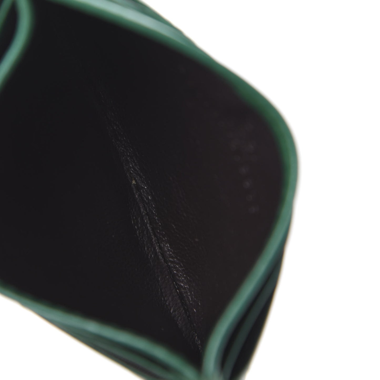 Calfskin Matelasse GG Marmont Card Holder Emerald Green