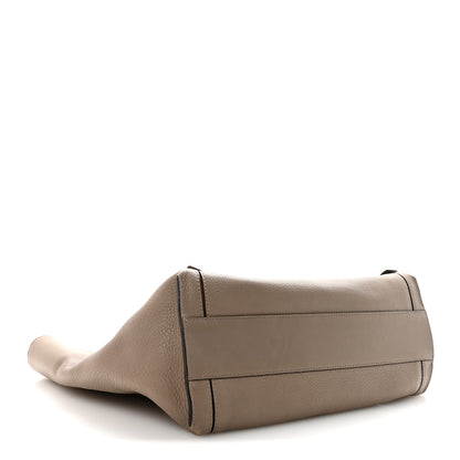 Chloe Smooth Calfskin Medium Milo Shopping Tote Motty Grey 4 of 9