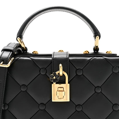 Dolce & Gabbana Lambskin Quilted Box Bag Black 7 of 9