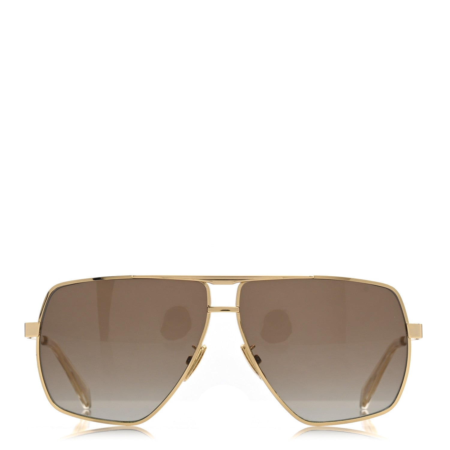 Celine Oversized Aviator Sunglasses CL40246U-Y Gold 2 of 7