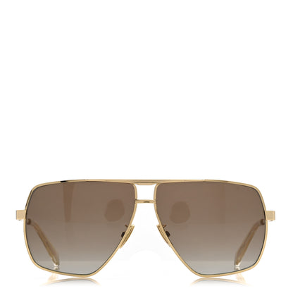 Celine Oversized Aviator Sunglasses CL40246U-Y Gold 2 of 7