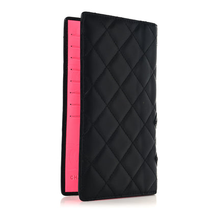 Chanel Calfskin Quilted Cambon Yen Wallet Black 3 of 10