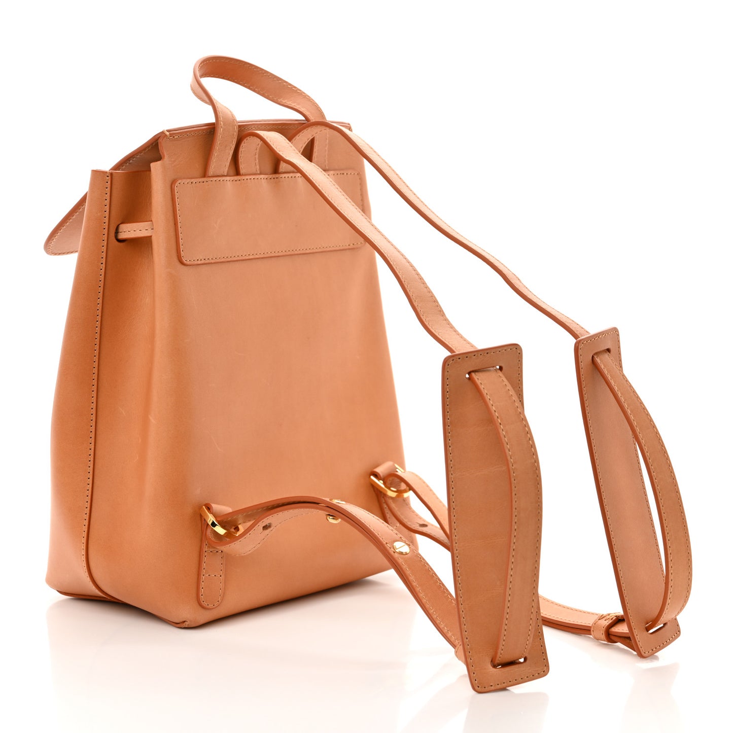 Vegetable Tanned Calfskin Mini Backpack Cammello Rosa