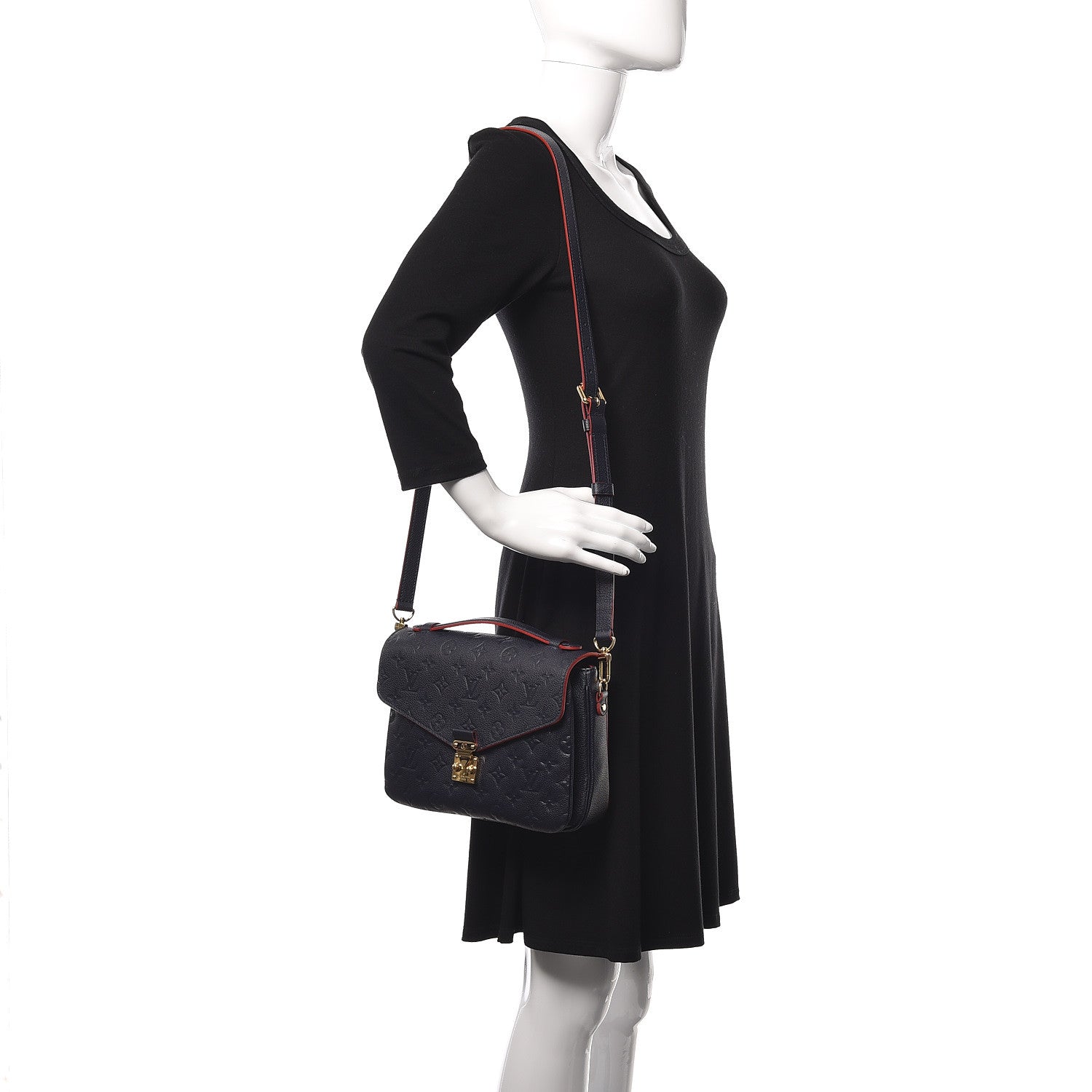 Louis Vuitton Empreinte Pochette Metis Marine Rouge 2 of 10