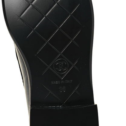 Chanel Lambskin Quilted CC Turnlock Loafers 36 Black 6 of 8