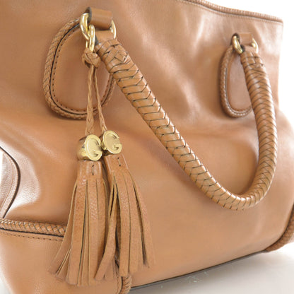 Gucci Leather Medium Marrakech Tote Camel 5 of 9