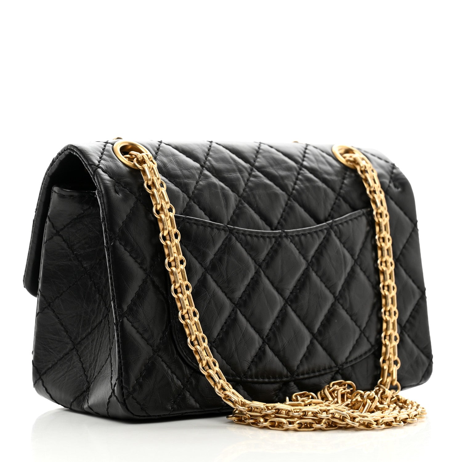Chanel Aged Calfskin Quilted 2.55 Reissue Mini Flap Black 3 of 11