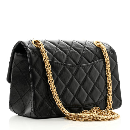 Chanel Aged Calfskin Quilted 2.55 Reissue Mini Flap Black 3 of 11