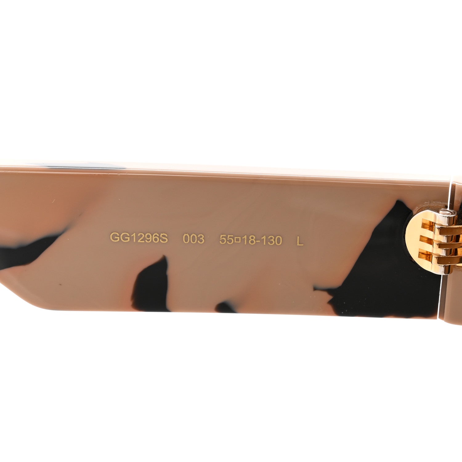 Gucci Cat Eye Tortoise Sunglasses GG1296S Shiny Nugat Black 5 of 8
