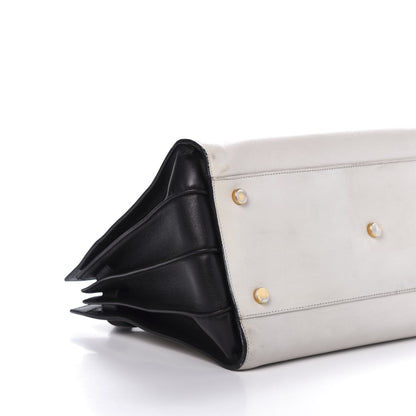 Saint Laurent Calfskin Small Sac De Jour White Black 6 of 18
