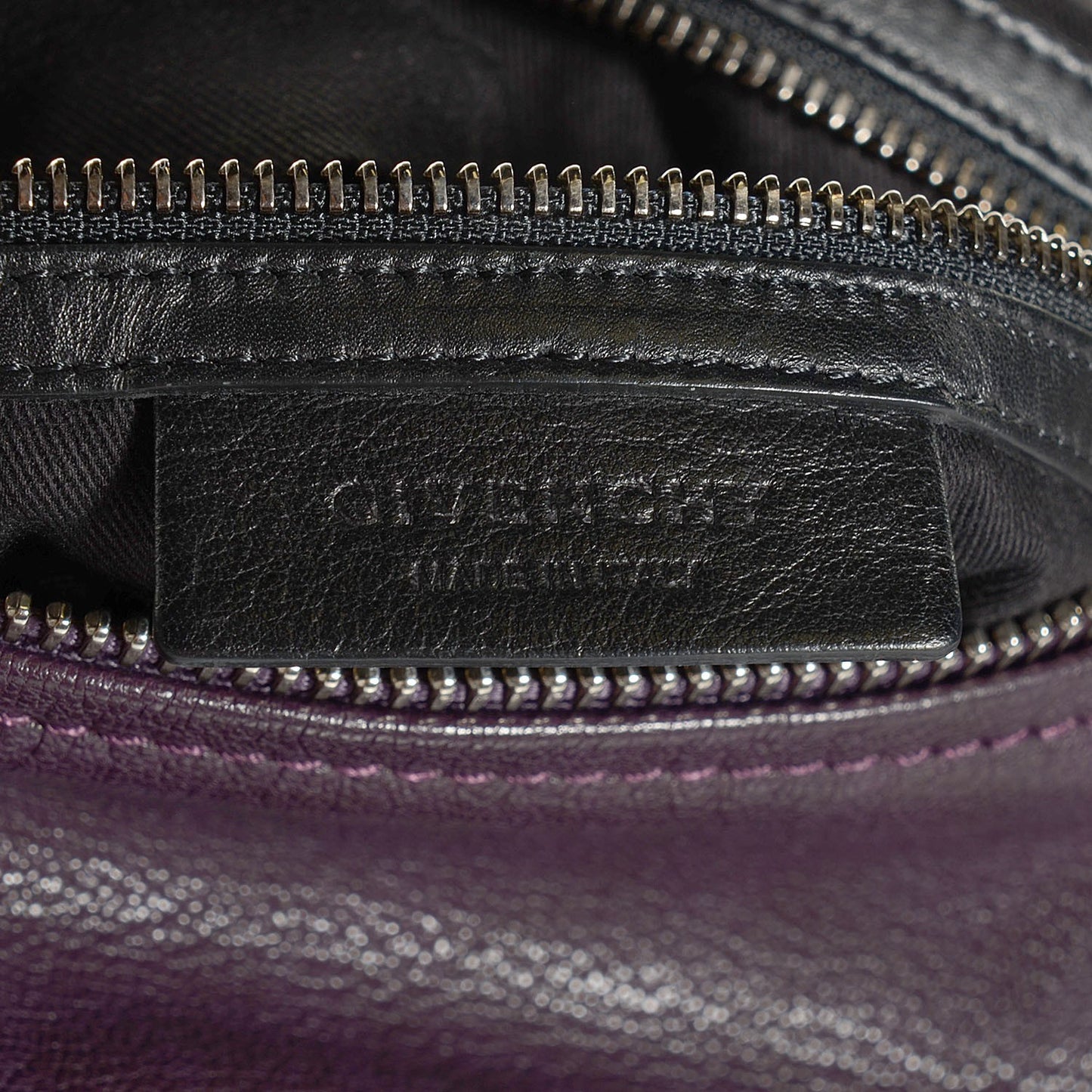 Sugar Goatskin Medium Pandora Aubergine