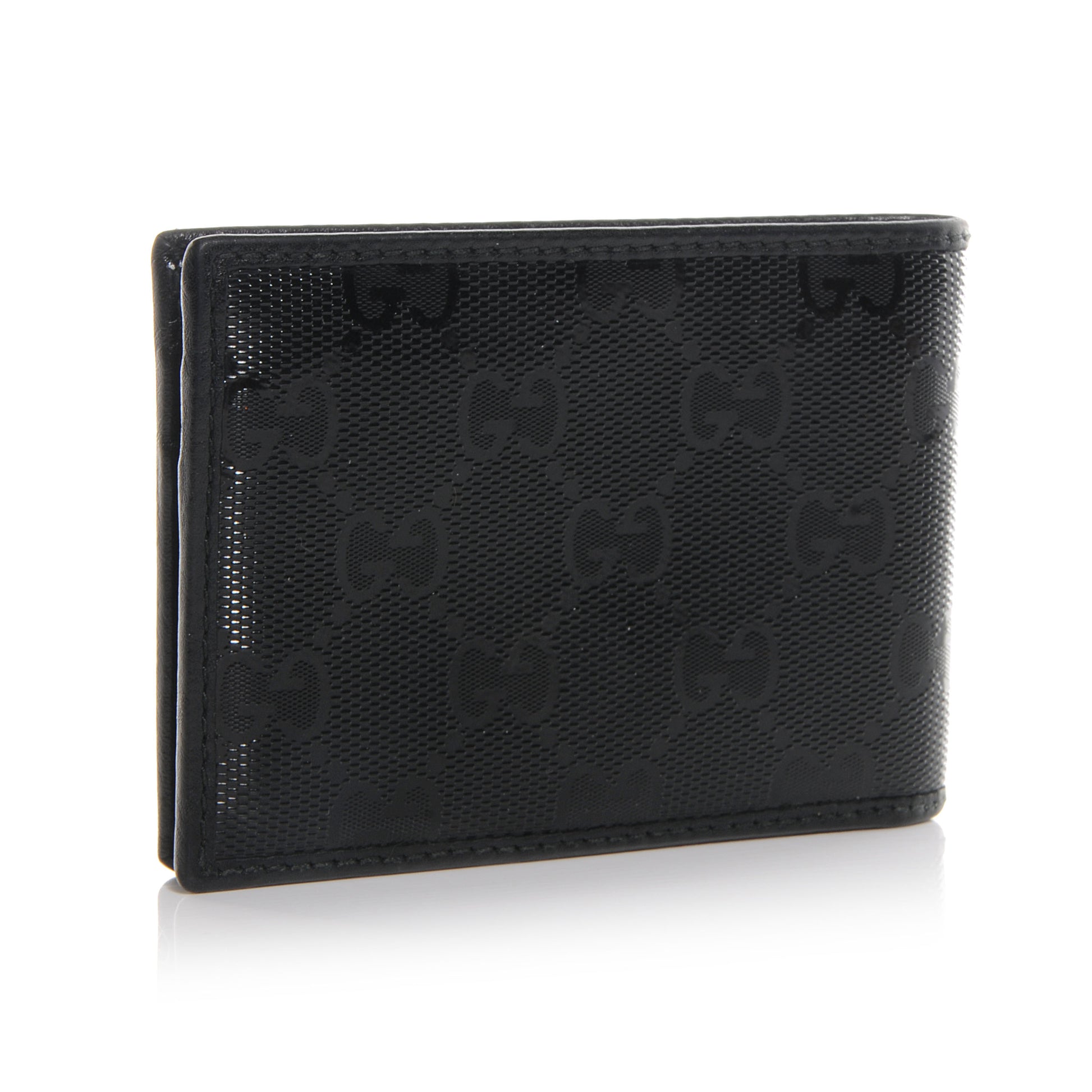 Gucci Imprime Monogram Bi-Fold Wallet Black 3 of 7